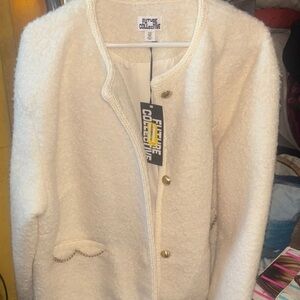 Future Collective Women's Cream Teddy Jacket